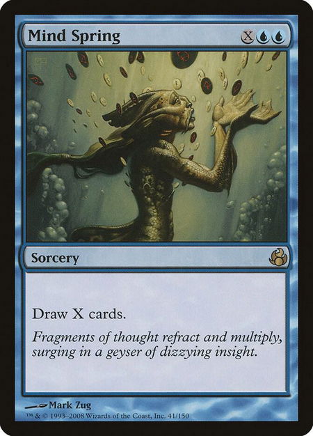 Mind Spring - Morningtide Magic: The Gathering trading card