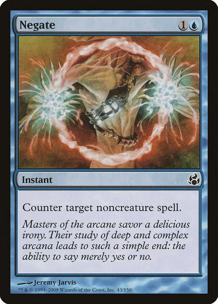Negate trading card from Morningtide Negate - Morningtide Magic: The Gathering trading card