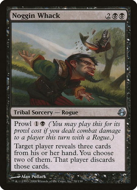 Noggin Whack trading card from Morningtide Noggin Whack - Morningtide Magic: The Gathering trading card