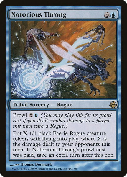 Notorious Throng - Morningtide Magic: The Gathering trading card