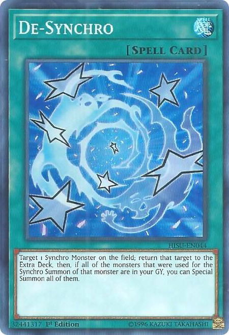 De-Synchro - Hidden Summoners YuGiOh trading card