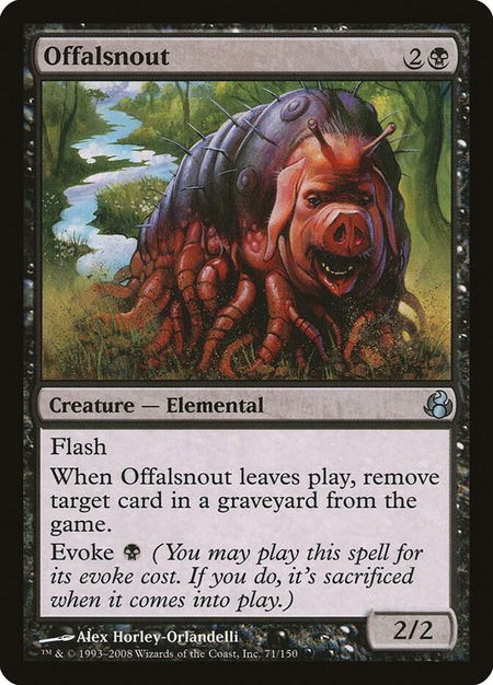 Offalsnout trading card from Morningtide Offalsnout - Morningtide Magic: The Gathering trading card