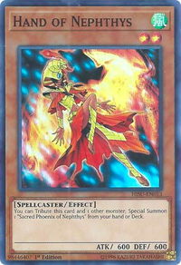 Hand of Nephthys - Hidden Summoners (HISU) #HISU-EN013 - Super Rare YuGiOh Trading Card
