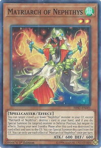 Matriarch of Nephthys - Hidden Summoners (HISU) #HISU-EN001 - Super Rare YuGiOh Trading Card