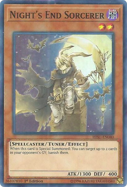 Night's End Sorcerer - Hidden Summoners YuGiOh trading card