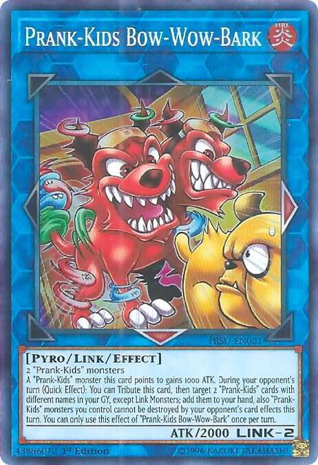 Prank-Kids Bow-Wow-Bark - Hidden Summoners YuGiOh trading card