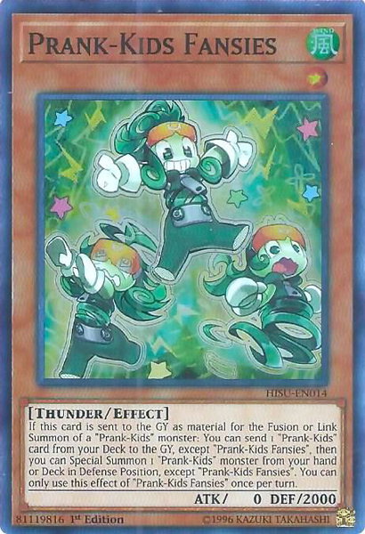 Prank-Kids Fansies trading card from Hidden Summoners Prank-Kids Fansies - Hidden Summoners YuGiOh trading card