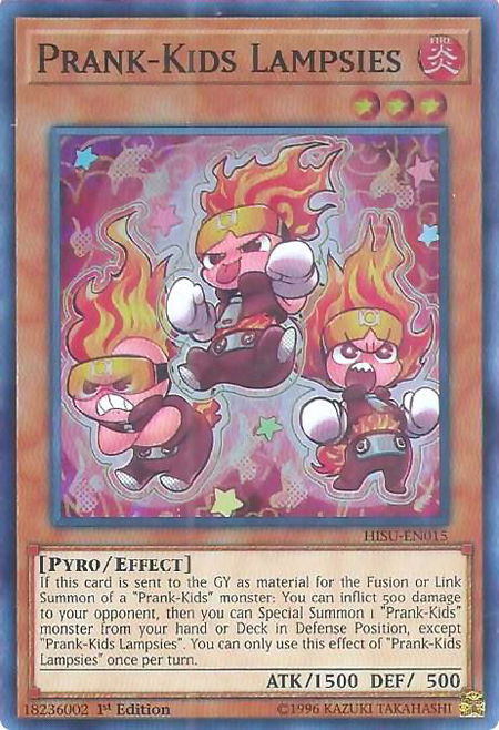 Prank-Kids Lampsies - Hidden Summoners YuGiOh trading card
