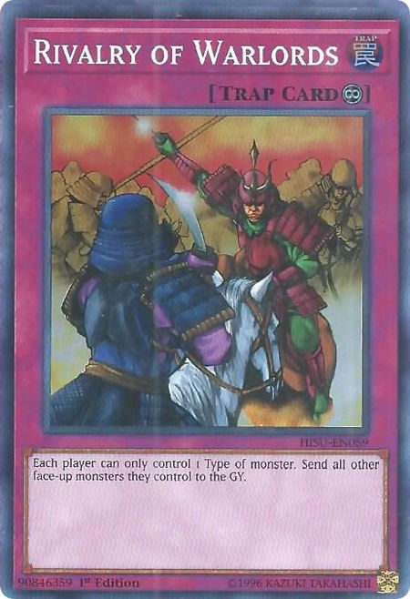 Rivalry of Warlords - Hidden Summoners YuGiOh trading card