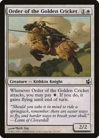 Order of the Golden Cricket - Morningtide (MOR) #19 - Common Magic: The Gathering Trading Card
