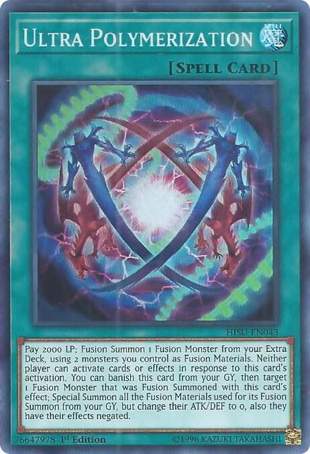 Ultra Polymerization trading card from Hidden Summoners Ultra Polymerization - Hidden Summoners YuGiOh trading card