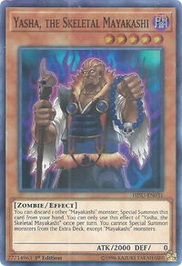 Yasha, the Skeletal Mayakashi - Hidden Summoners (HISU) #HISU-EN031 - Super Rare YuGiOh Trading Card