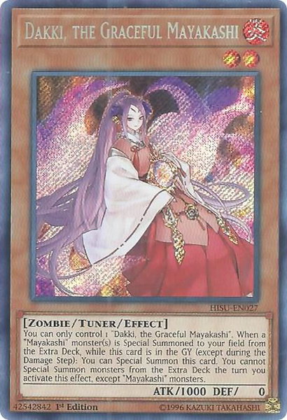 Dakki, the Graceful Mayakashi trading card from Hidden Summoners Dakki, the Graceful Mayakashi - Hidden Summoners YuGiOh trading card