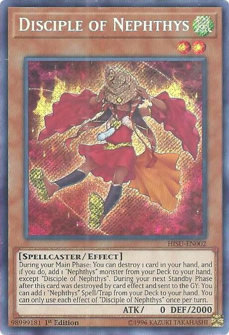 Disciple of Nephthys - Hidden Summoners YuGiOh trading card
