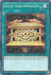 Gold Sarcophagus - Hidden Summoners (HISU) #HISU-EN051 - Secret Rare YuGiOh Trading Card