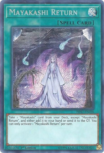 Mayakashi Return trading card from Hidden Summoners Mayakashi Return - Hidden Summoners YuGiOh trading card