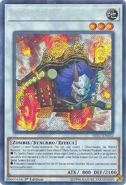 Oboro-Guruma, the Wheeled Mayakashi trading card from Hidden Summoners Oboro-Guruma, the Wheeled Mayakashi - Hidden Summoners YuGiOh trading card
