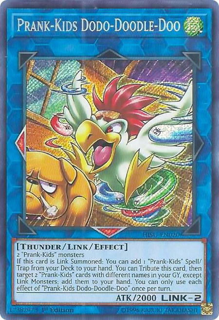 Prank-Kids Dodo-Doodle-Doo trading card from Hidden Summoners Prank-Kids Dodo-Doodle-Doo - Hidden Summoners YuGiOh trading card
