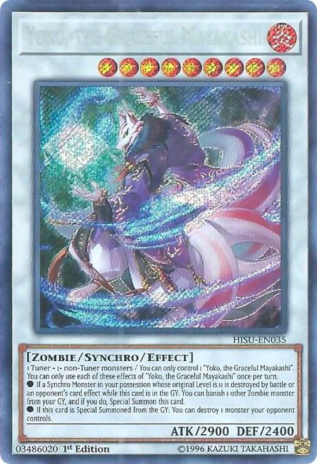 Yoko, the Graceful Mayakashi - Hidden Summoners YuGiOh trading card