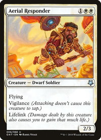 Aerial Responder - Magic Game Night (GNT) #6 - Uncommon Magic: The Gathering Trading Card