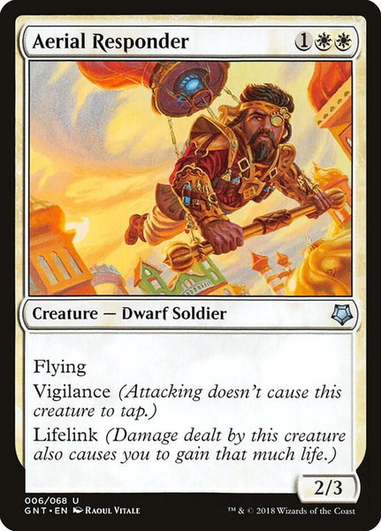 Aerial Responder trading card from Magic Game Night Aerial Responder - Magic Game Night Magic: The Gathering trading card