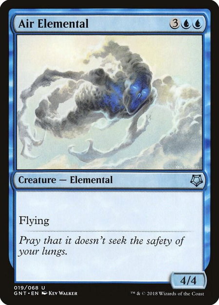 Air Elemental - Magic Game Night Magic: The Gathering trading card