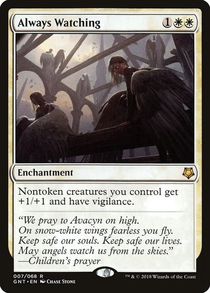Always Watching trading card from Magic Game Night Always Watching - Magic Game Night Magic: The Gathering trading card