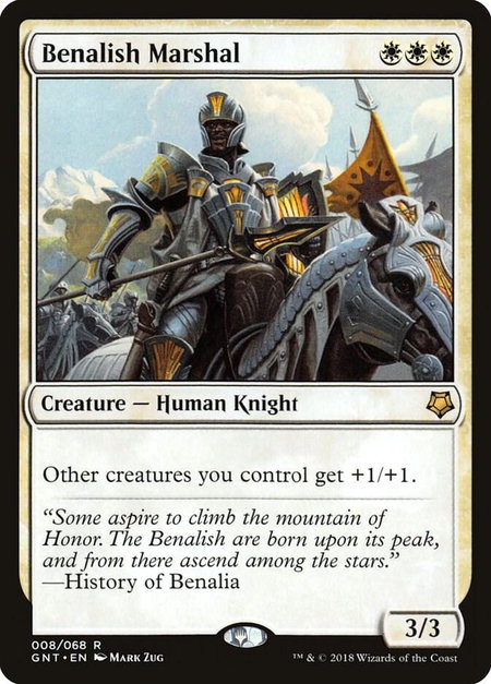 Benalish Marshal - Magic Game Night Magic: The Gathering trading card