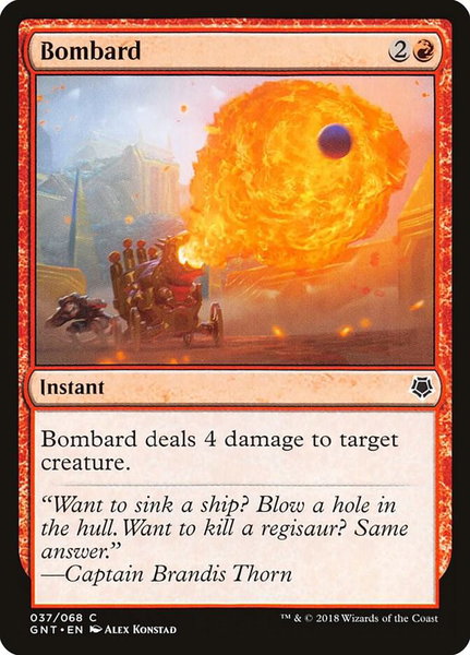 Bombard trading card from Magic Game Night Bombard - Magic Game Night Magic: The Gathering trading card