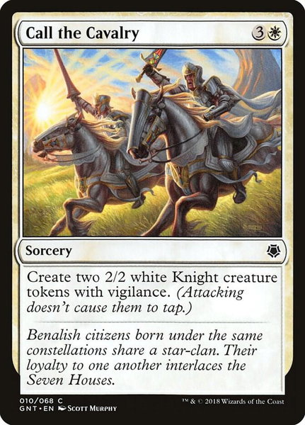 Call the Cavalry trading card from Magic Game Night Call the Cavalry - Magic Game Night Magic: The Gathering trading card