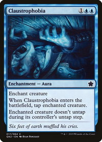 Claustrophobia - Magic Game Night (GNT) #20 - Common Magic: The Gathering Trading Card