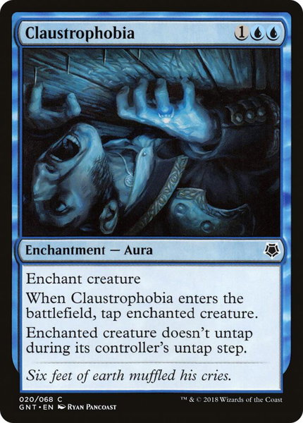 Claustrophobia trading card from Magic Game Night Claustrophobia - Magic Game Night Magic: The Gathering trading card