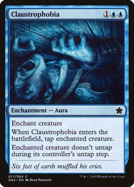 Claustrophobia - Magic Game Night Magic: The Gathering trading card