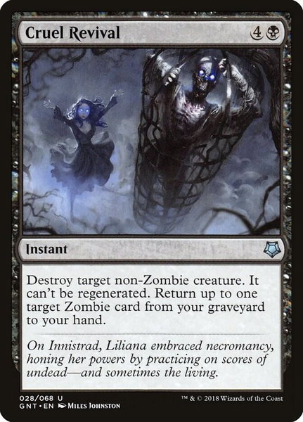 Cruel Revival trading card from Magic Game Night Cruel Revival - Magic Game Night Magic: The Gathering trading card