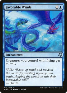 Favorable Winds - Magic Game Night (GNT) #21 - Uncommon Magic: The Gathering Trading Card