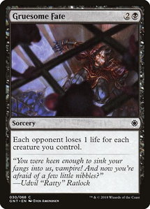 Gruesome Fate - Magic Game Night (GNT) #30 - Common Magic: The Gathering Trading Card