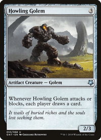 Howling Golem - Magic Game Night (GNT) #53 - Uncommon Magic: The Gathering Trading Card