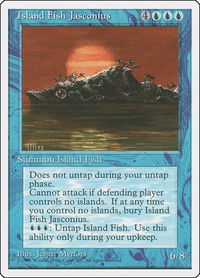 Island Fish Jasconius - Fourth Edition (4ED) #78 - Rare Magic: The Gathering Trading Card