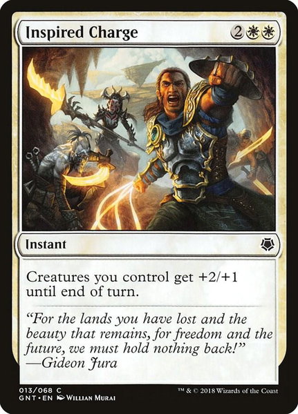 Inspired Charge - Magic Game Night Magic: The Gathering trading card