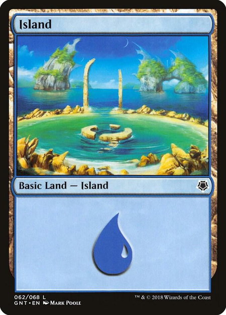 Island (062) - Magic Game Night Magic: The Gathering trading card