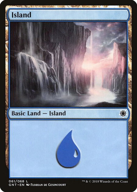 Island (061) - Magic Game Night Magic: The Gathering trading card
