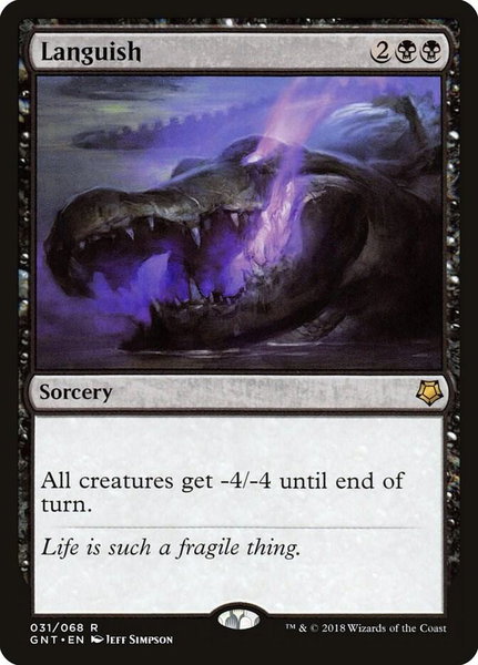 Languish trading card from Magic Game Night Languish - Magic Game Night Magic: The Gathering trading card