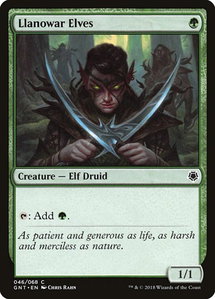 Llanowar Elves - Magic Game Night (GNT) #46 - Common Magic: The Gathering Trading Card