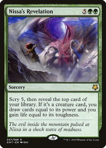 Nissa's Revelation - Magic Game Night (GNT) #47 - Rare Magic: The Gathering Trading Card