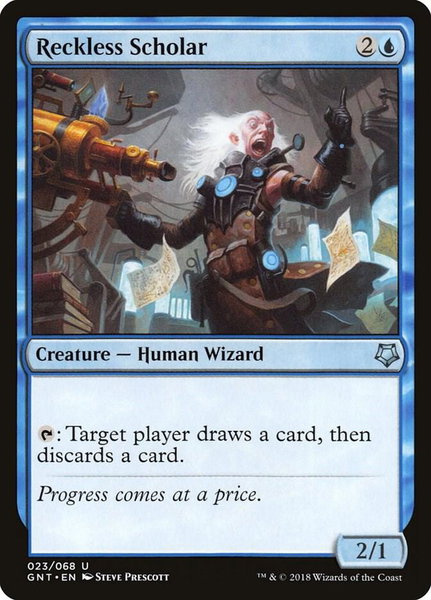 Reckless Scholar - Magic Game Night Magic: The Gathering trading card