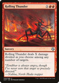 Rolling Thunder - Magic Game Night (GNT) #40 - Uncommon Magic: The Gathering Trading Card