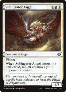 Subjugator Angel - Magic Game Night (GNT) #17 - Uncommon Magic: The Gathering Trading Card