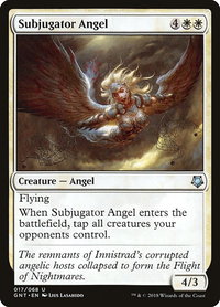Subjugator Angel - Magic Game Night (GNT) #17 - Uncommon Magic: The Gathering Trading Card
