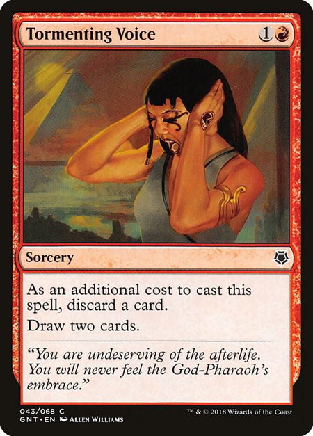Tormenting Voice - Magic Game Night Magic: The Gathering trading card