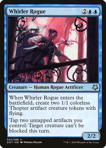 Whirler Rogue trading card from Magic Game Night Whirler Rogue - Magic Game Night Magic: The Gathering trading card